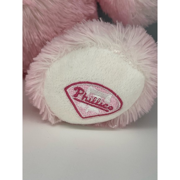 Rare official, Philadelphia Phillies Pink Build-A-Bear Teddy Bear - Picture 8 of 8